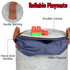The Panda Collab Toy Storage Basket and Playmat - Large Toy Blanket Storage Mat with Zippers - Slide Away Canvas Bag