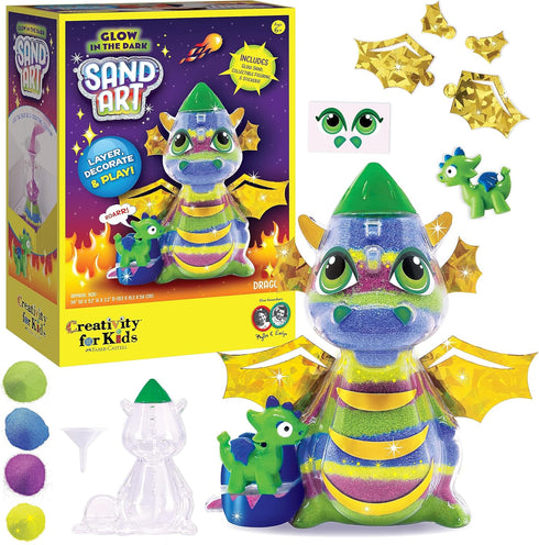 Creativity for Kids Sand Art Kit for Kids: Dragon - Arts and