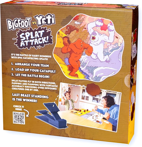 2 6+ Bigfoot vs Yeti Catapult Game for Kids Best Gift for Kids, Funny Cryptid Splat Attack Launching Battle Game
