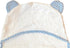 Set Channing & Yates Premium Organic Hooded Baby Towel and Washcloth - Softest Towel with Hood for Newborn - Boy Gift