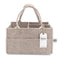 Parker Baby Diaper Caddy, Nursery Storage Bin and Car Organizer for Diapers and Baby Wipes, Oatmeal