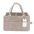 Parker Baby Diaper Caddy, Nursery Storage Bin and Car Organizer for Diapers and Baby Wipes, Oatmeal