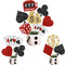 14Pcs Casino Party Centerpiece Sticks, Glitter Las Vegas Party Decorations for Casino Theme Birthday and Baby Shower