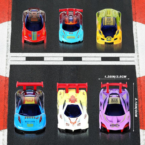 6 4-8 HyDren Pcs Color Changing Cars Bath Toys for Kids Vehicles in Water Goodie Bags Fillers Sensory Toys Bathtub Race