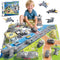 Military Base Building Playset, Army Toys with 11 Vehicles Airplane Helicopter Fighter