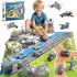 Military Base Building Playset, Army Toys with 11 Vehicles Airplane Helicopter Fighter