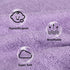 6 Pack 70% 30% 10"x10", Baby Girl Washcloths Bulk for Newborn, Extra Soft Face Bath Towel for Toddler, Absorbent Kids