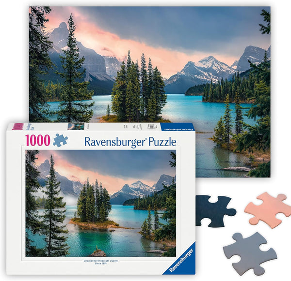Ravensburger - Maligne Lake, Canada - 1000 Piece Jigsaw Puzzle - Featuring