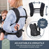 3 1 33lbs L296 Dreambaby Manhattan Adjustable in Position Baby Carrier - IHDI Approved Hip Healthy - Newborns Toddlers