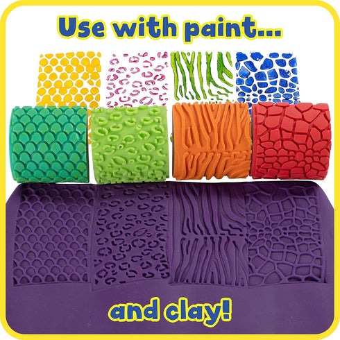 2 Set 4 2+ READY LEARN Paint & Dough Animal Rockers | of | Ages | Easy-grip Arts and Crafts Stampers for Kids | DIY