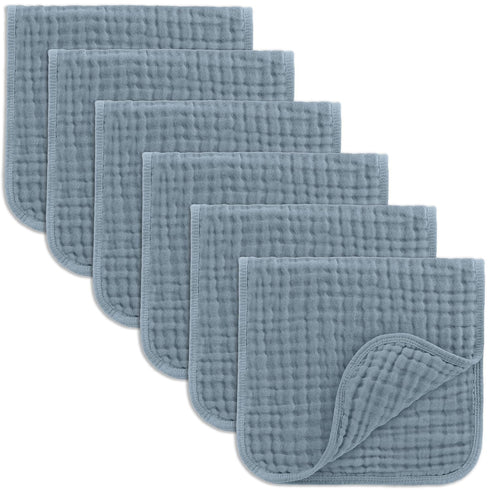 Pack 3 20" 10", Pack 6 Comfy Cubs Muslin Swaddle Blankets of and Burp Cloths x of Bundled