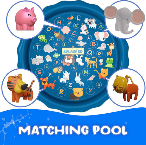 Mold Free Bath Toys for Babies and Toddlers, No Hole Animal Bath Toys, BPA-Free, Dishwasher-Safe, for 0-18 Months