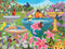‘Birdbath Haven’ - 500 Piece Jigsaw Puzzle for Adults by Artist Kathy Bambeck, Bits And Pieces - 18” x 24”