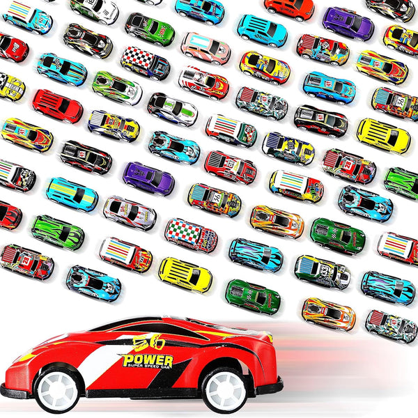 Jenaai 200 Pcs Mini Pull Back Cars, Bulk Toy Cars for Boys and Girls, Christmas Party Favor Gift