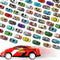 Jenaai 200 Pcs Mini Pull Back Cars, Bulk Toy Cars for Boys and Girls, Christmas Party Favor Gift