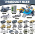 Set 14 Military Airplane Toy, Army Toys Military Base with Vehicles Plane Tank Trucks Helicopter Fighter Jet, Airport