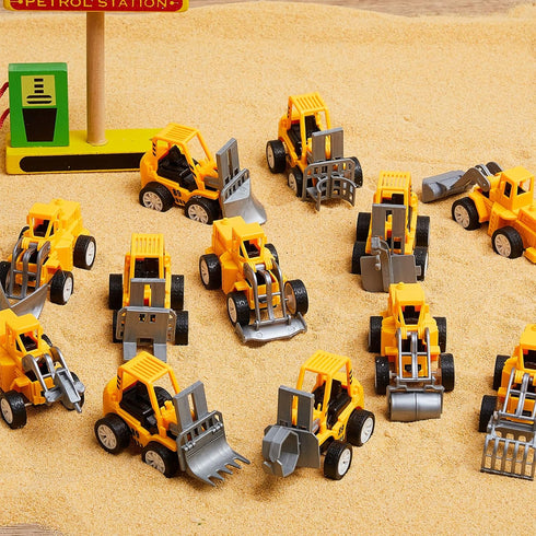 36 Set Set) Sosation Pcs Construction Party Favors Engineering Trucks Small Digger Truck Toys Pull Back Vehicles Mini
