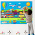 WATINC 35Pcs Vehicle Felt Story Board Set, 3.5Ft Preschool Transportation Themed Storytelling Kit for Kids