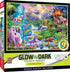 MasterPieces 500 Piece Glow in The Dark Jigsaw Puzzle - Magical Unicorns Retreat - 15"x21"