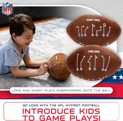 Franklin Sports MyFirst Kids Soft Plush Sports Balls, Stuffed Basketball, Baseball & Football for Indoor Fun, Ages 3+