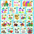 Kiss Monkey 640 PCS Prize Treasure Box Toys, Classroom Party Favors for Kids, Fidget Toys Bulk, Goodie Bags Stuffers
