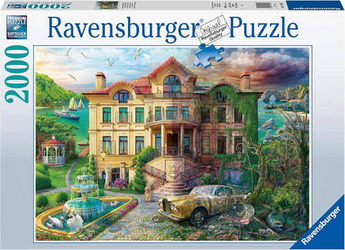 Ravensburger Cove Manor Echoes - 2000 Piece Jigsaw Puzzle, Unique and Perfectly Fitting Pieces
