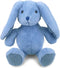 DolliBu Baby Blue Rabbit Plush - Super Soft Bunny Stuffed Animal, Cute Farm Life Gift for Baby, Kids, Adults - 8 Inches