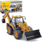 Gemini&Genius Backhoe Loader Toy for Kids, Heavy Duty Wheeled Excavator Loader Construction