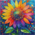 PICKFORU 1000 1000 Sunflower Puzzles for Adults Pieces, Impossible Rainbow Flower Jigsaw Puzzles, Colorful Gradient