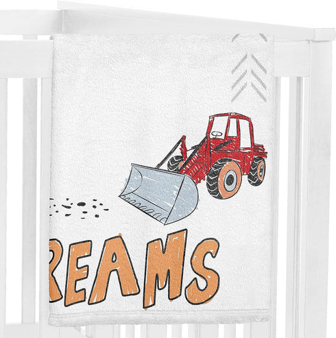 Sweet Jojo Designs Construction Truck Boy Milestone Blanket Monthly Newborn First Year Growth Mat Baby Shower Memory