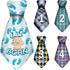 Baby Monthly and Holiday Milestone Sticker Ties by TurtleSurfers - 20 Different Designs for Baby Boys