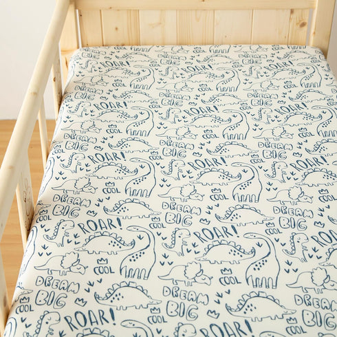 Pack 2 Pack 38x26 SDIII Dinosaur N Play Sheets Fitted Stretchy Microfiber Jersey Knit Dino Mini Crib Sheets