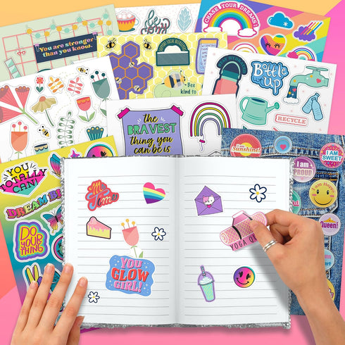 Fashion Angels 1000+ Kindness Stickers for Kids, Positive Affirmation & Mental Health Stickers - 40-Page Sticker Book