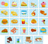 48 Food Matching Puzzles - Pre-Primer in 2 Pieces, Perfect for Preschool Learning (24 Blocks Double Sided)