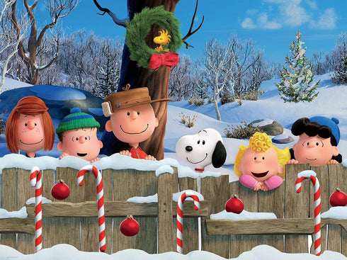 Ceaco - Together Time Collection Holiday Fence 400 Piece Jigsaw Puzzle in Standard, Medium, and Oversized Sizes