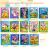 14 Pack Water Coloring Books, Reusable Water Doodle Book Toys, Educational Learning Kits Gifts for Toddlers