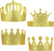 Tatuo 4 Pieces Gold Felt Glitter Birthday Crown Stretch Kids Crown for Boys or Girls