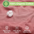 100% 3 Pack 38x40 Inch) Organic Cotton Muslin Baby Blanket - Breathable Swaddle, Hypoallergenic Double-Layer, Versatile