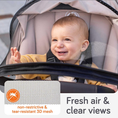 3D Baby Uma Baby Mosquito Net for Stroller - Universal Stroller Mosquito Net Cover, Breathable & Tear-Resistant Mesh