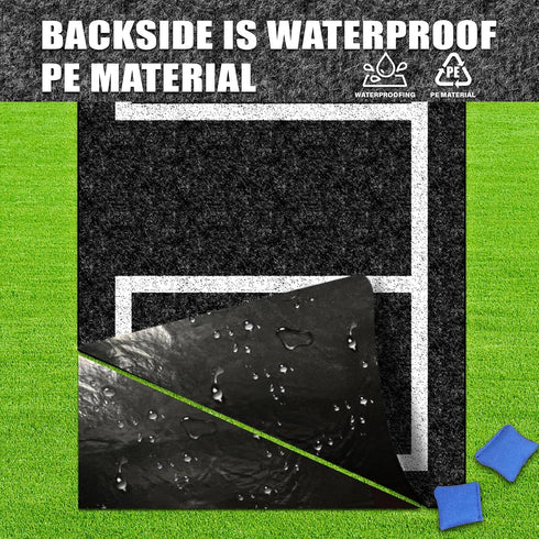KEOHOLI 2 Packs 5 8 Cornhole Mats x Ft Felt Prevent Slipping Cornhole Pads for Cornhole Board Pitch Pads Cornhole Board