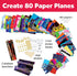 80 6+) Creativity for Kids Stunt Squadron Fold & Launch Paper Airplanes: Create Paper Airplanes, STEM Science Kit