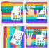 COOVA Math Games for Kids - Flash Cards for Kids - Pop it Practice with Addition, Subtraction, Multiplication