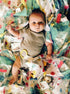 Baby Sensory Closed Ribbon Tag Lovey Blanket with Minky Dot Fabric, 14”X18” (Firefighter) - Teething & Security