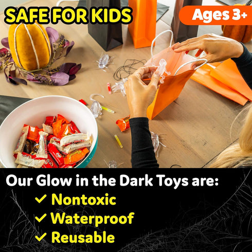 PartySticks Glow Critters for Easter, Glow Sticks Party Favors, Glow in The Dark Party Supplies