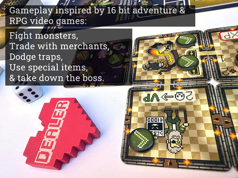 Dungeons and Feelings Board Game | Social Strategy Hybrid | Ice Breaker | Story Telling RPG | Adventure 1st Edition