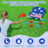 2 in 1 Bean Bag Toss with 12 Bean Bags for Boys Girls, Outdoor Games Cornhole Game Set for Activities