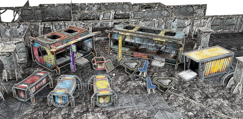 Battle Systems BSGCSE014 Core Space First Born Expansion - Trading Post 5-28mm Miniatures Board Game