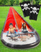 JAMBO 22Ft Water Slide: Extra Long Slip Splash and Slide with 2 Bodyboards, Heavy Duty Water Toys for Summer Fun