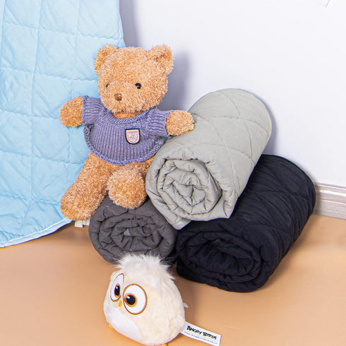 43x60 inches, NTBAY Down Alternative Oversized Toddler Comforter, Super Soft and Warm Solid Color Baby Crib Quilted