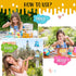2-Pack 612 Make Your Own Wind Chime Craft Kit, Large Bells, Stencils & Beads | DIY Arts and Crafts for Kids Ages |